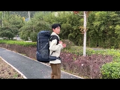 रेन कवर के साथ 40L रिपस्टॉप नायलॉन आउटडोर वाटरप्रूफ हाइकिंग बैकपैक